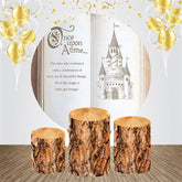 Fee Buch Schloss Holz Kreis Geburtstag Hintergrund Bausatz